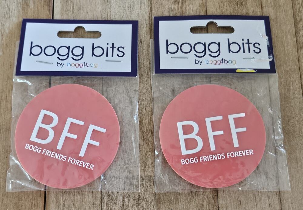NEW Bogg Bits ~Pair Of 2, BFF ~ BOGG FRIENDS FOREVER, One For You, One For BFF!!